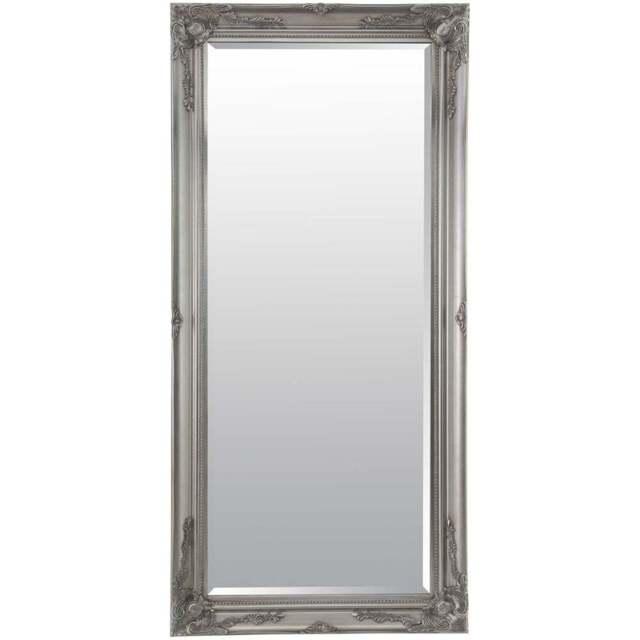 Buxton Silver Leaner Wall Mirror 170 x 79cm - MirrorOutlet - Wilko - image 1
