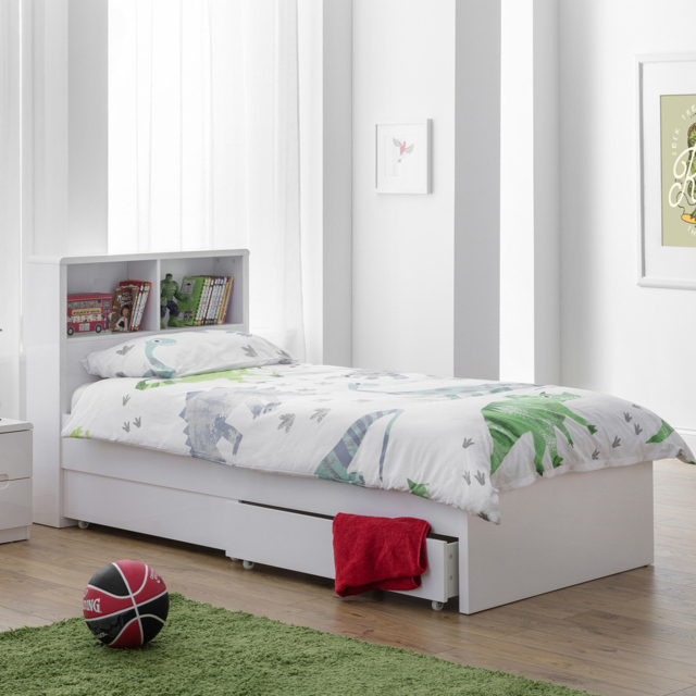 Julian Bowen Manhattan White Underbed Drawer Set of 2 - Size: Single - Wilko - image 1