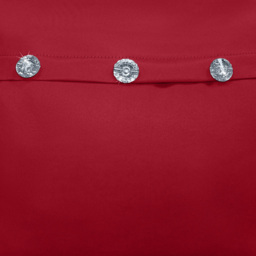 Velosso Mock Flap Diamante Red Filled Cushion 43 x 43cm - Wilko - thumbnail 3