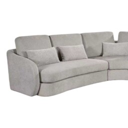 Mabel Corner Sofa Cream Right-hand - Size: 6 Seater - Wilko - thumbnail 3