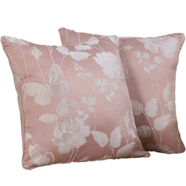 Serene Meadow Blush Cushion Cover 43 x 43cm - Pink - Wilko - image 1