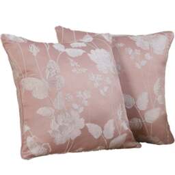 Serene Meadow Blush Cushion Cover 43 x 43cm - Pink - Wilko