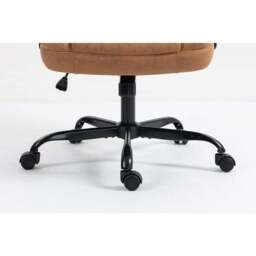 Suffolk High Back Office Chair - Brown - Wilko - thumbnail 4