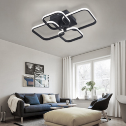 Living and Home Black 4 Head LED Ceiling Light - Size: 12 x 60 x 46cm - Wilko - thumbnail 3
