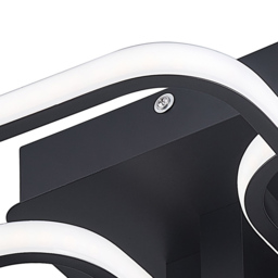 Living and Home Black 4 Head LED Ceiling Light - Size: 12 x 60 x 46cm - Wilko - thumbnail 5
