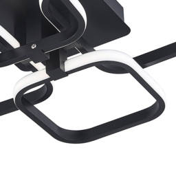 Living and Home Black 4 Head LED Ceiling Light - Size: 12 x 60 x 46cm - Wilko - thumbnail 7