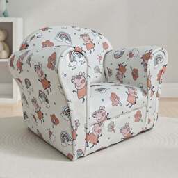 Kidsaw Kids Peppa Pig White Mini Chair - Size: Single - Wilko