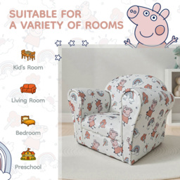 Kidsaw Kids Peppa Pig White Mini Chair - Size: Single - Wilko - thumbnail 6
