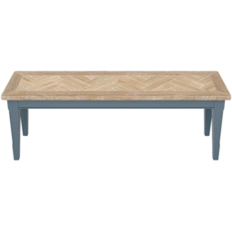 Baumhaus Signature 4 Seater Blue Dining Bench - Wilko - thumbnail 4