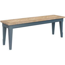 Baumhaus Signature 4 Seater Blue Dining Bench - Wilko - thumbnail 3