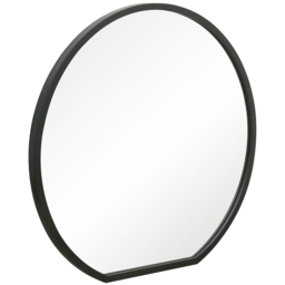 MirrorOutlet The Circulus Black Framed Circular Wall Mirror 84 x 80cm - Size: 80 x 84cm - Wilko - thumbnail 4