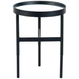 Julian Bowen Franki Mirror Glass Lamp Table - Size: 51.5 x 39 x 39cm - Black - Wilko - thumbnail 5