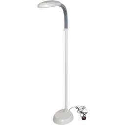 Aidapt Floor Mounted Reading Lamp - Size: 202 x 340 x 480cm - White - Wilko
