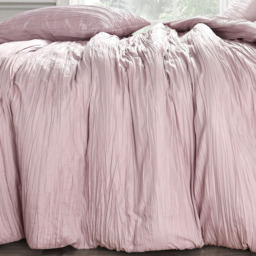 Velosso Calais Single Pink Crinkle Duvet Set - Wilko - thumbnail 4