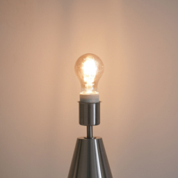 ValueLights Jax Cream Boucle Shade Brushed Chrome Touch LED Table Lamp - Size: 41 x 25 x 25cm - Silver - Wilko - thumbnail 4