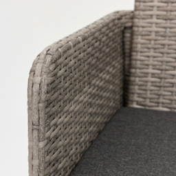 Home Detail Trinity PE Rattan 8 Seater Dining Set with Benches Dark Grey - Size: 6 Seater - Wilko - thumbnail 6