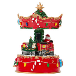 Traditional Wind Up Carousel Multicolour - Sleigh Bells Ring - Wilko - thumbnail 4