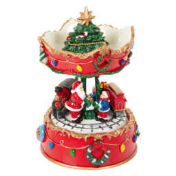 Traditional Wind Up Carousel Multicolour - Sleigh Bells Ring - Wilko - thumbnail 5
