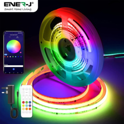 ENER-J RGBIC COB LED Smart Plug and Play Strip Light Kit 5m - Size: 500 x 1 x 0.2cm - white - ENERJ - Wilko - thumbnail 3