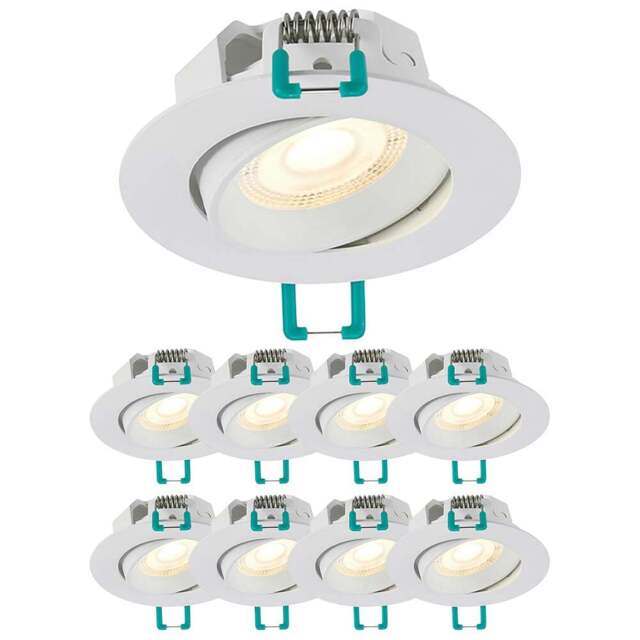 Sylvania 9 Pack SylSpot Neos White 4.8W LED Spotlight - Size: 3 x 8.7 x 8.7cm - Wilko - image 1