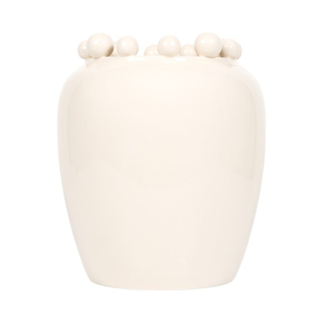 Large Ball Edge Planter Cream - Wilko - image 1
