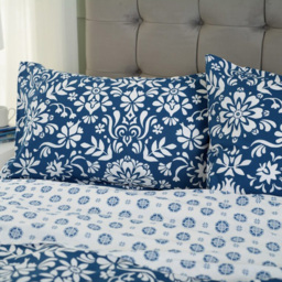 Deyongs Ornamental Single Floral Tile Reversible Duvet Set - Multi - Wilko - thumbnail 3