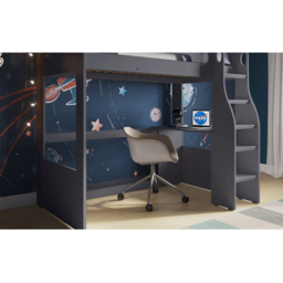 Flair Cosmic Grey Wooden High Sleeper - Size: Single - Wilko - thumbnail 5