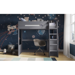 Flair Cosmic Grey Wooden High Sleeper - Size: Single - Wilko - thumbnail 3