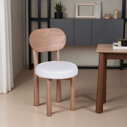 IH Design Jodhpur Set of 2 Solid Wood Dining Chairs - Brown - Wilko - thumbnail 7