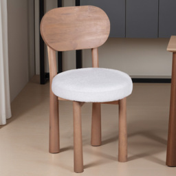 IH Design Jodhpur Set of 2 Solid Wood Dining Chairs - Brown - Wilko - thumbnail 1