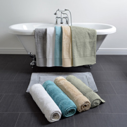 Allure Bath Fashions Marlborough Sage Green Bamboo Cotton Non-Slip Bath Mat 50 x 80cm - Wilko - thumbnail 6
