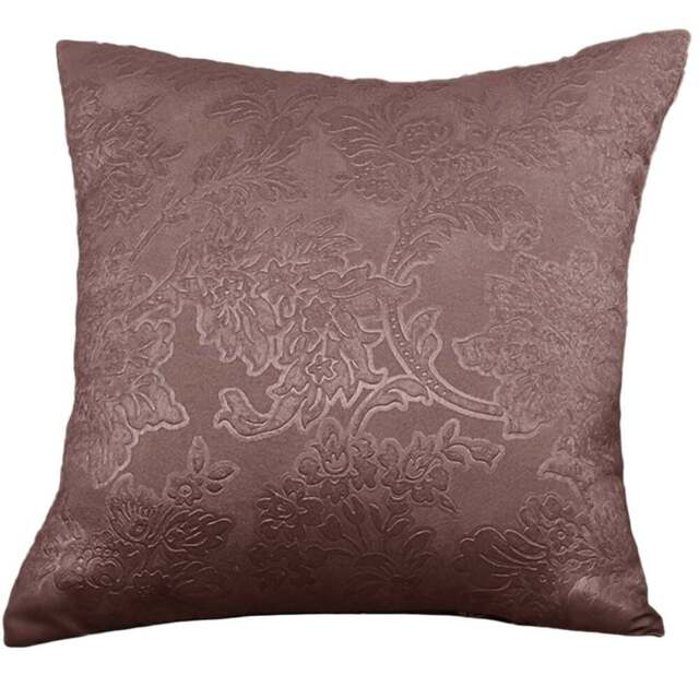 Serene Royal Damask Blush Pink Cushion Cover 43 x 43cm - Wilko - image 1