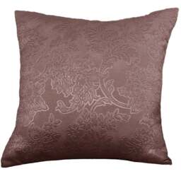 Serene Royal Damask Blush Pink Cushion Cover 43 x 43cm - Wilko