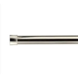 New Edge Blinds Fenton 160-300cm Extendable Brushed Silver Eyelet Metal Curtain Pole Set - Wilko - thumbnail 1