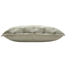 Paoletti Delano Ivory and Taupe Velvet Jacquard Cushion - Size: 60 x 40cm - Multi - Wilko - thumbnail 5
