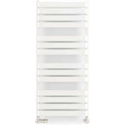 Terma Warp T Bold Matt White Heated Towel Rail 2660 BTU 1110 x 500mm - Size: 111 x 50 x 11.2cm - Wilko - thumbnail 4