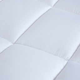 Serene Rapport Home Super King Size Microfibre Soft Mattress Topper - White - Wilko - thumbnail 5