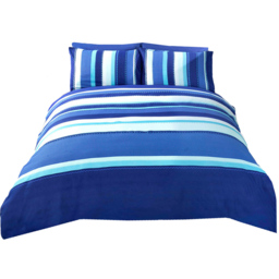Rapport Home Detroit Double Blue Duvet Cover Set - Wilko - thumbnail 3