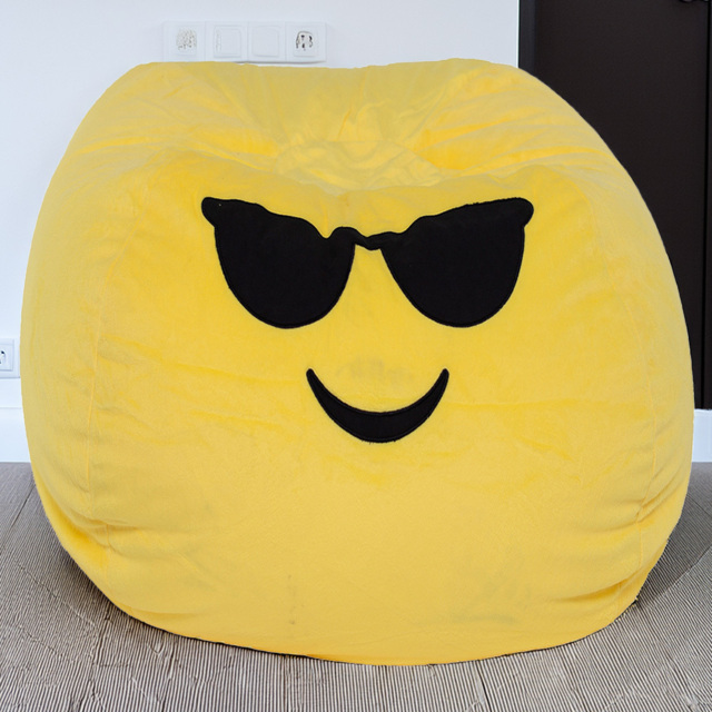 Kaikoo Gomoji Cool Bean Bag - Yellow - Wilko - image 1