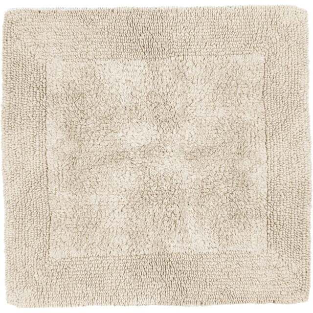 Allure Bath Fashions Elegance Stone Reversible Square Bath Mat 55 x 55cm - Size: 53 x 55cm - Brown - Wilko - image 1