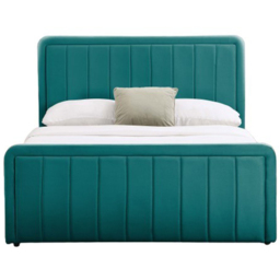 Comfy Living Double Green Brushed Velvet Ottoman Bed Frame - Wilko - thumbnail 3