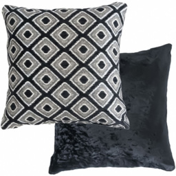 Serene Nevada Black Cushion Cover 43 x 43cm - Wilko