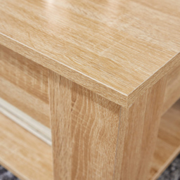 Home Source Orlando Single Shelf Natural Lift Up Storage Coffee Table - Size: 51 x 50 x 100cm - Brown - Wilko - thumbnail 5