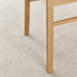 Furniturebox Belle Set of 2 Oak and Veneer Rope Dining Chair - Brown - Wilko - thumbnail 6