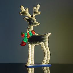 The Christmas Workshop LED Reindeer Man Infinity Light Xmas Decoration 60cm - Size: 59 x 33 x 1.5cm - Multi - Wilko - thumbnail 4