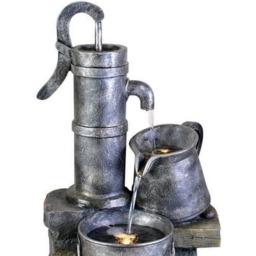 Bermuda Teresina Water Feature - Size: 31 x 25 x 62cm - Grey - Bermuda Water Gardens - Wilko - thumbnail 3
