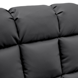 Living and Home Black Tufted Faux Leather Recliner with Control Switch - Size: Single - Wilko - thumbnail 4