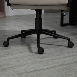 Portland Light Grey PU Leather Swivel Office Chair - Size: 64 x 69 x 118cm - Wilko - thumbnail 4