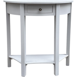 Acacia Home Art Deco Single Drawer Moonstruck Grey Console Table - Size: 80 x 80 x 35cm - Wilko - thumbnail 3