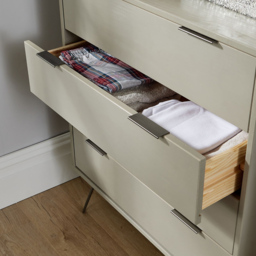 Home Source Acadia 4 Drawer Grey Chest of Drawers - Wilko - thumbnail 5